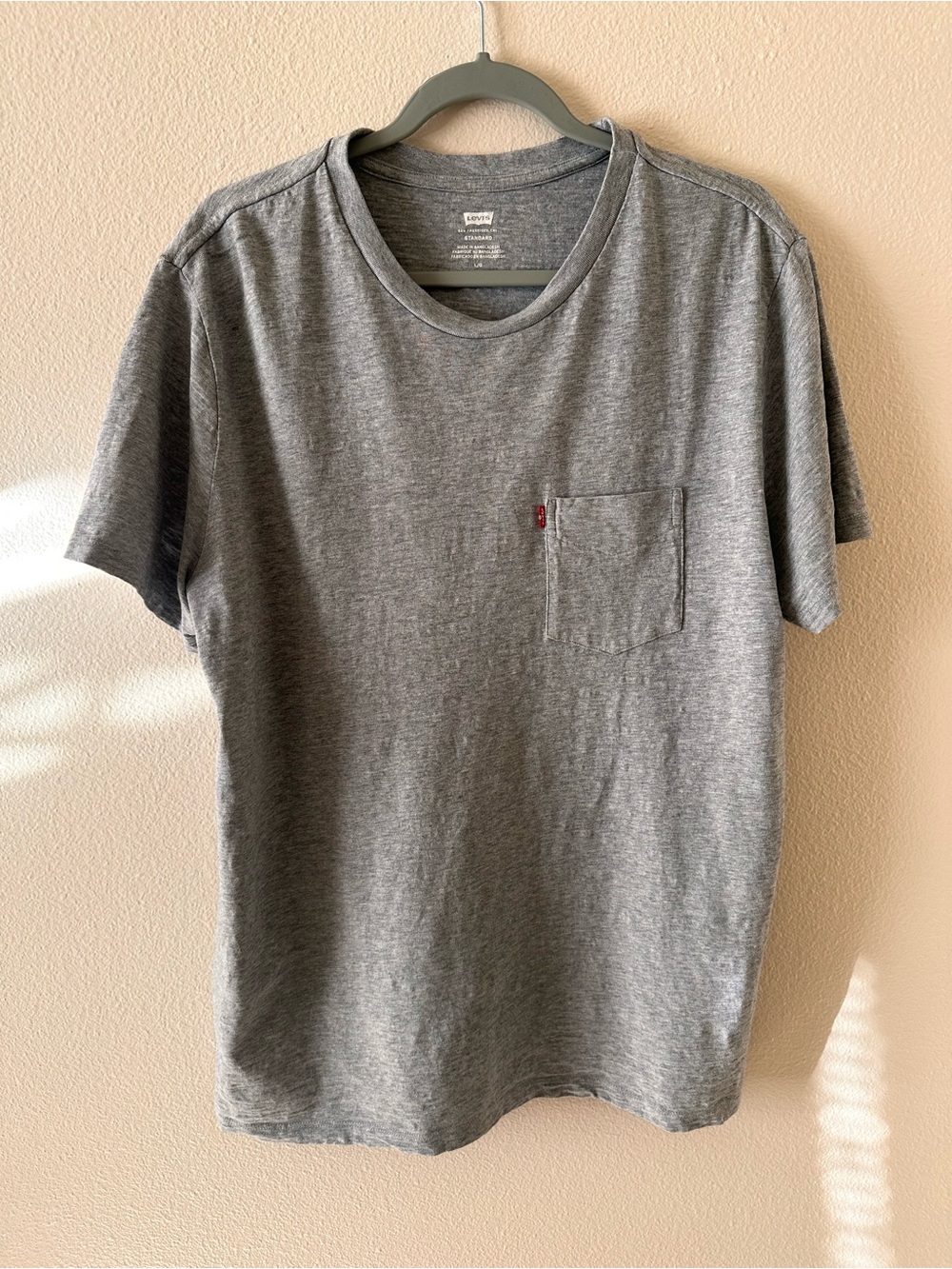 Levi's Men's Gray Pocket T-Shirt